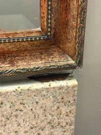 rusty razor supposedly used for cleaning.