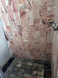 I did not get in the shower. It seemed scary