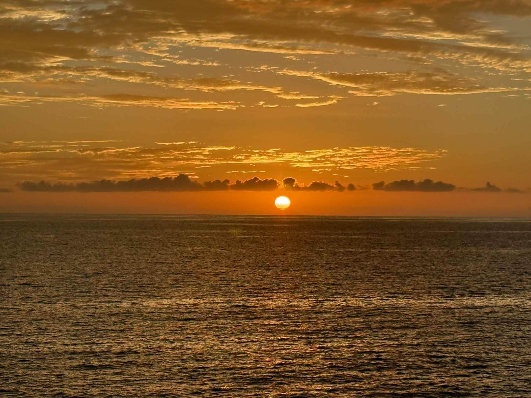 Sunset on the balcony