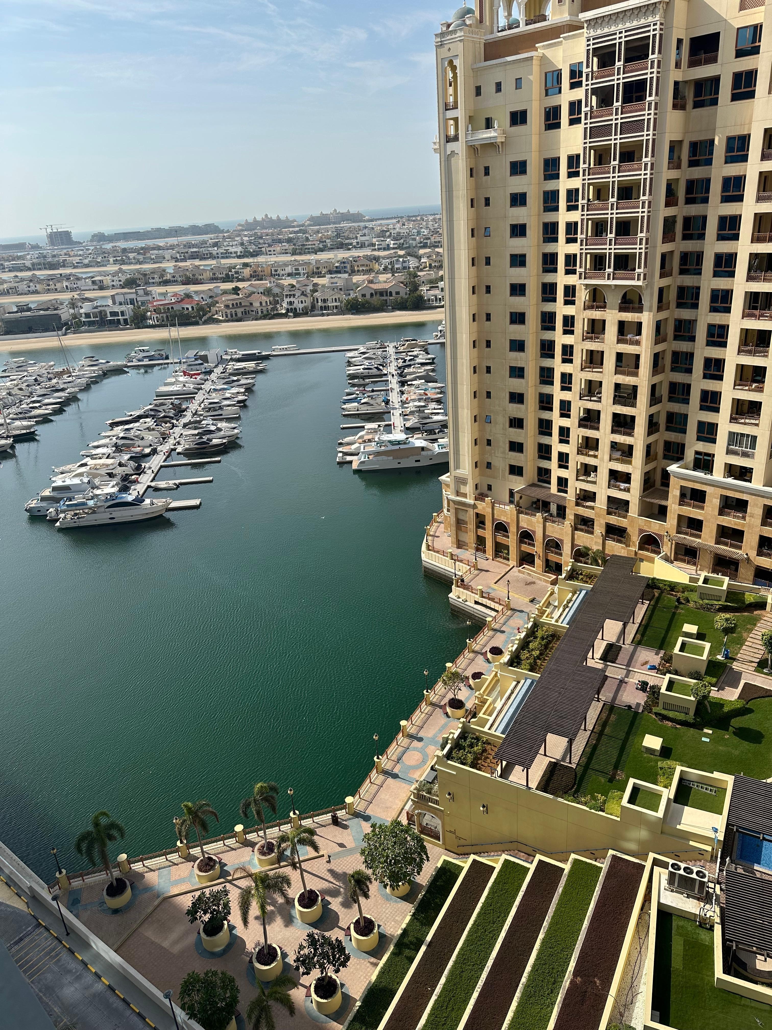 View from 10th floor looking towards the marina