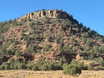 Our view from the rear of the cabin