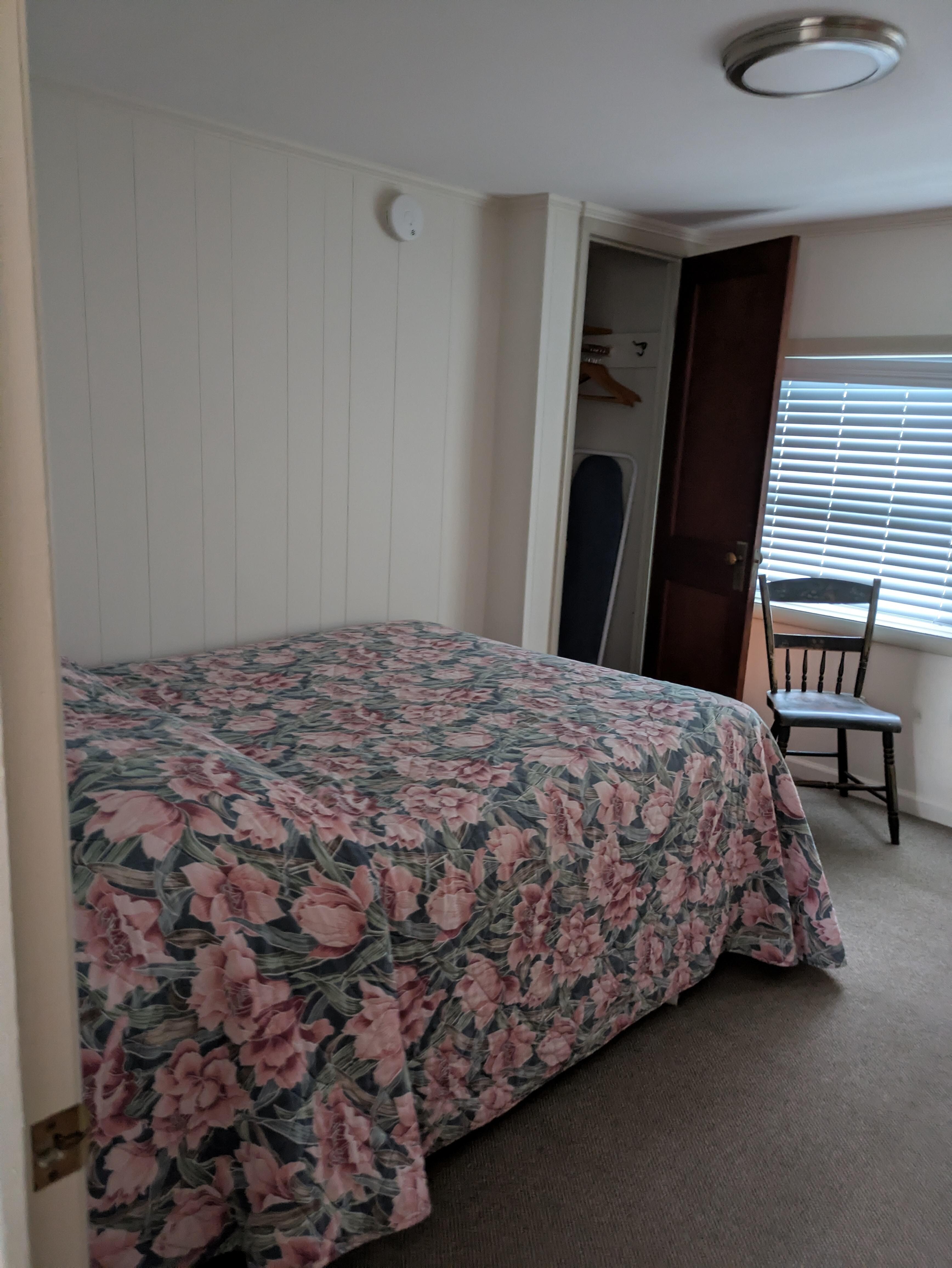 This is the second bedroom with a double bed and full bath.