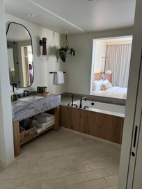 Large tub. Huge shower.