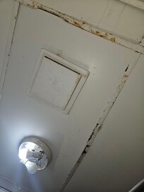 This is the ceiling in the bathroom