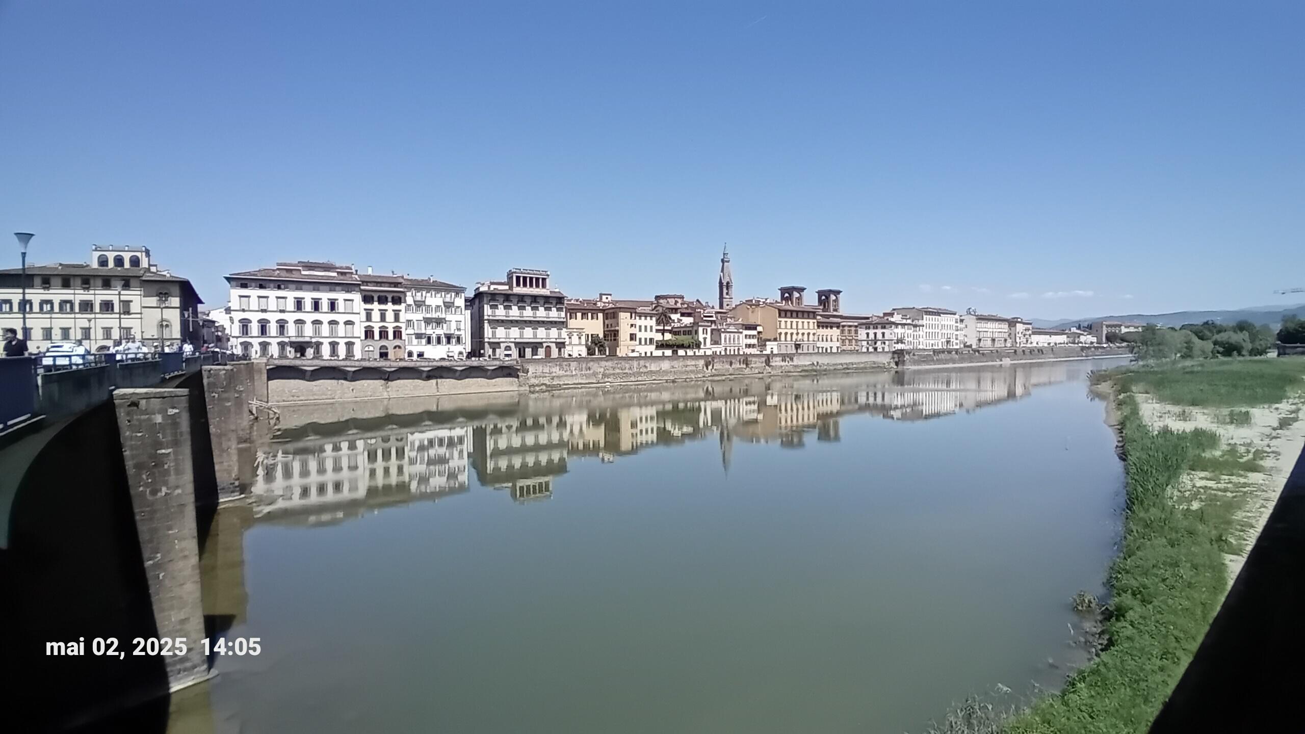 Florence reflects in the Arno