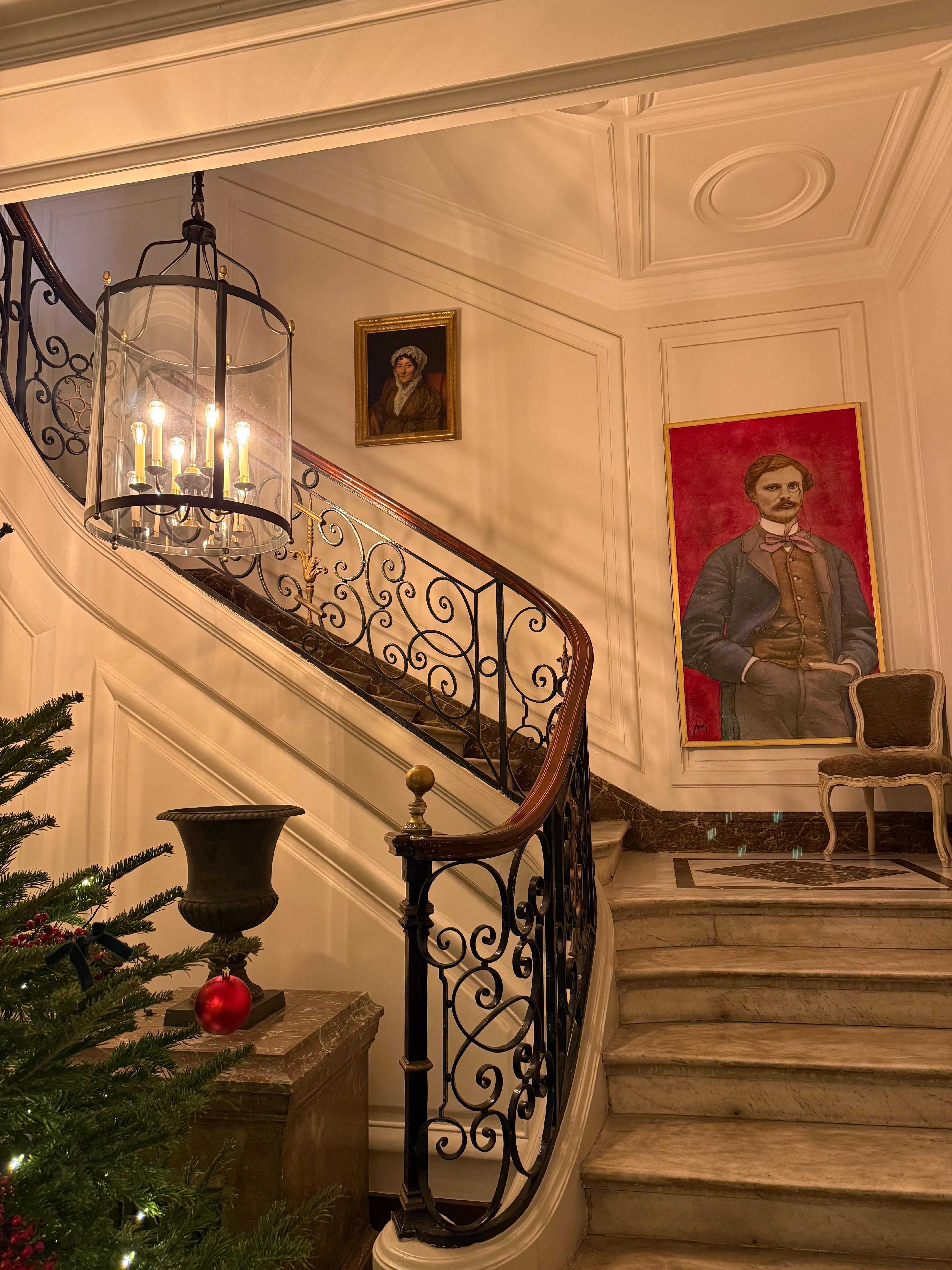 The beautiful front foyer of the hotel 