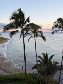 The beach was easily accessible