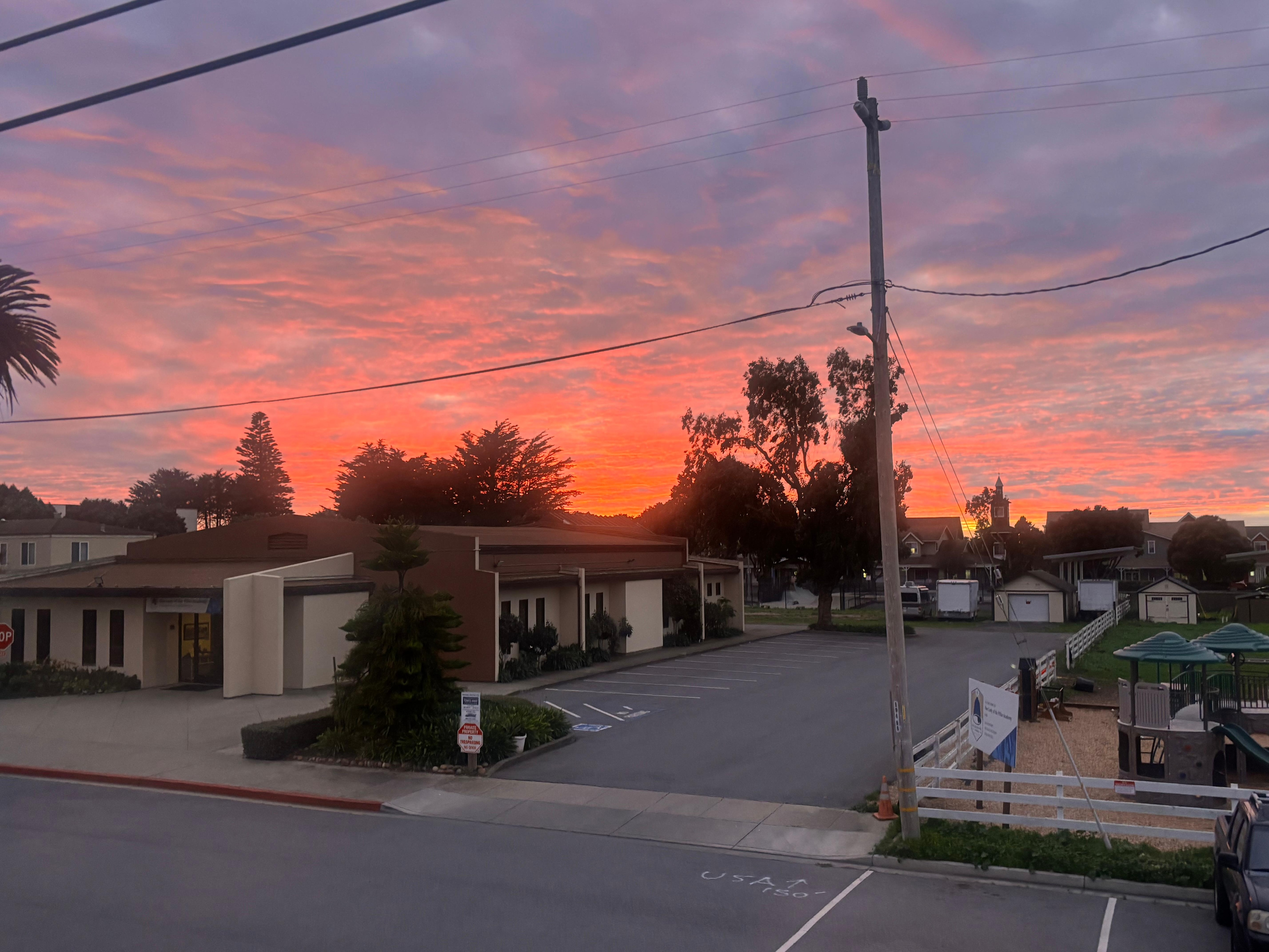 Sunset from our room. 