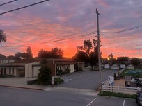 Sunset from our room.