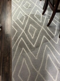 Badly stained rug