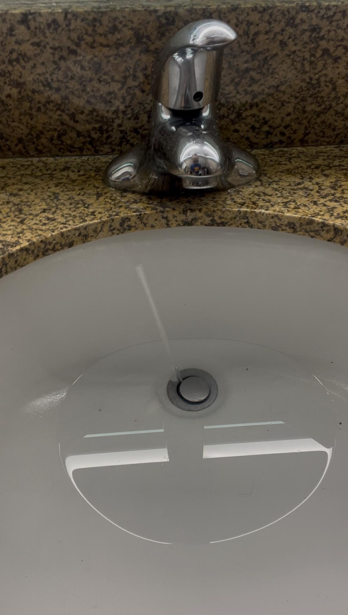Sink backs up, I had to use something to let the water out so I could hurry and leave to work.