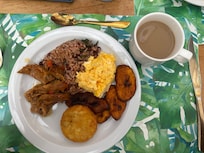 The free breakfast buffet in the morning was excellent.