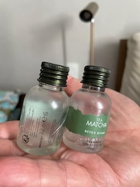 2 tiny shampoo and body wash provided once for 4 days by the hotel