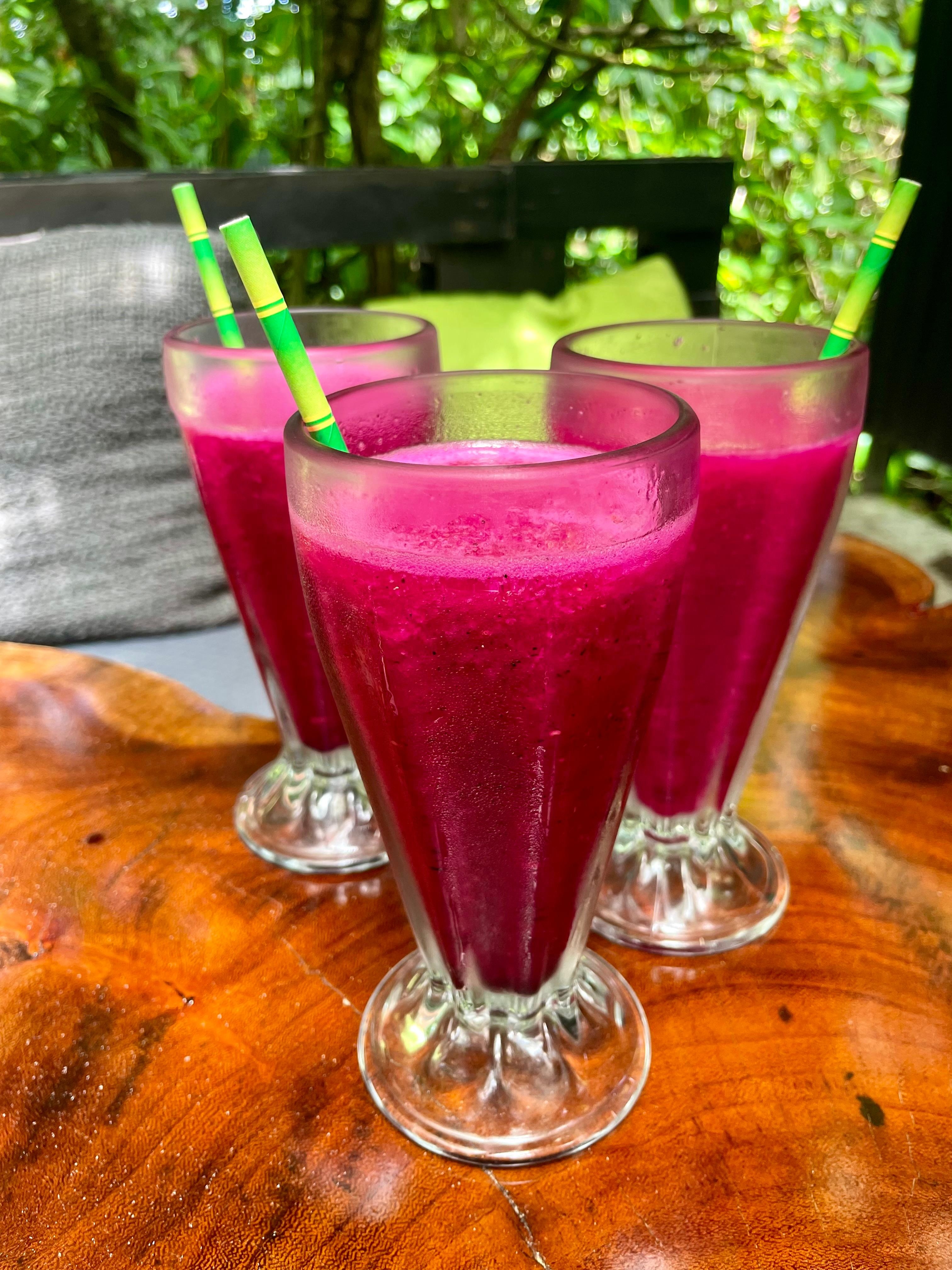 beautiful refreshing dragon fruit post hike hydration 