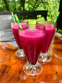 beautiful refreshing dragon fruit post hike hydration