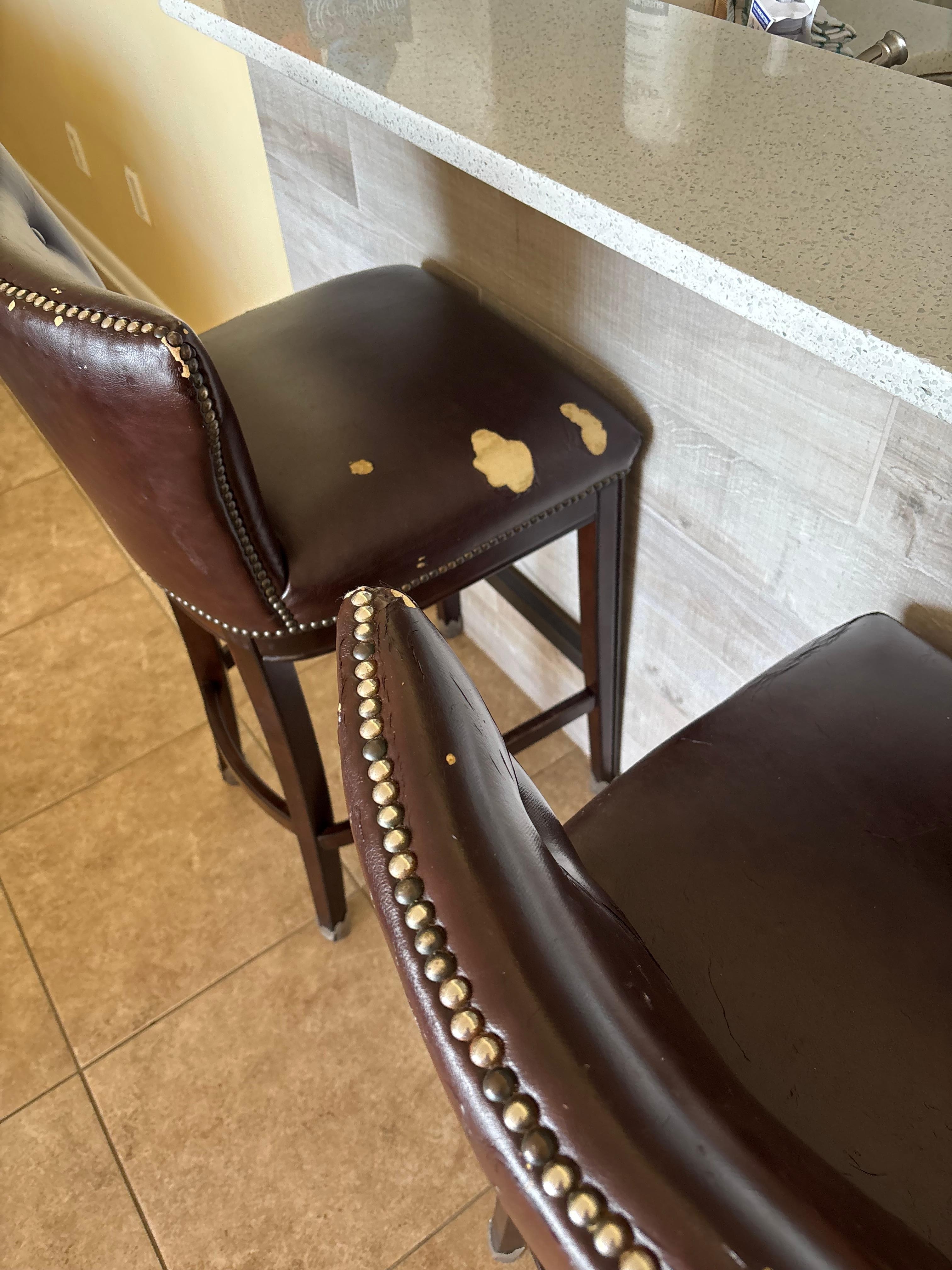 Ripped furniture. 