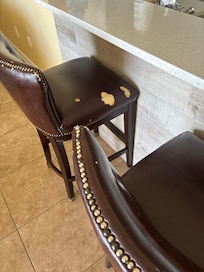 Ripped furniture.