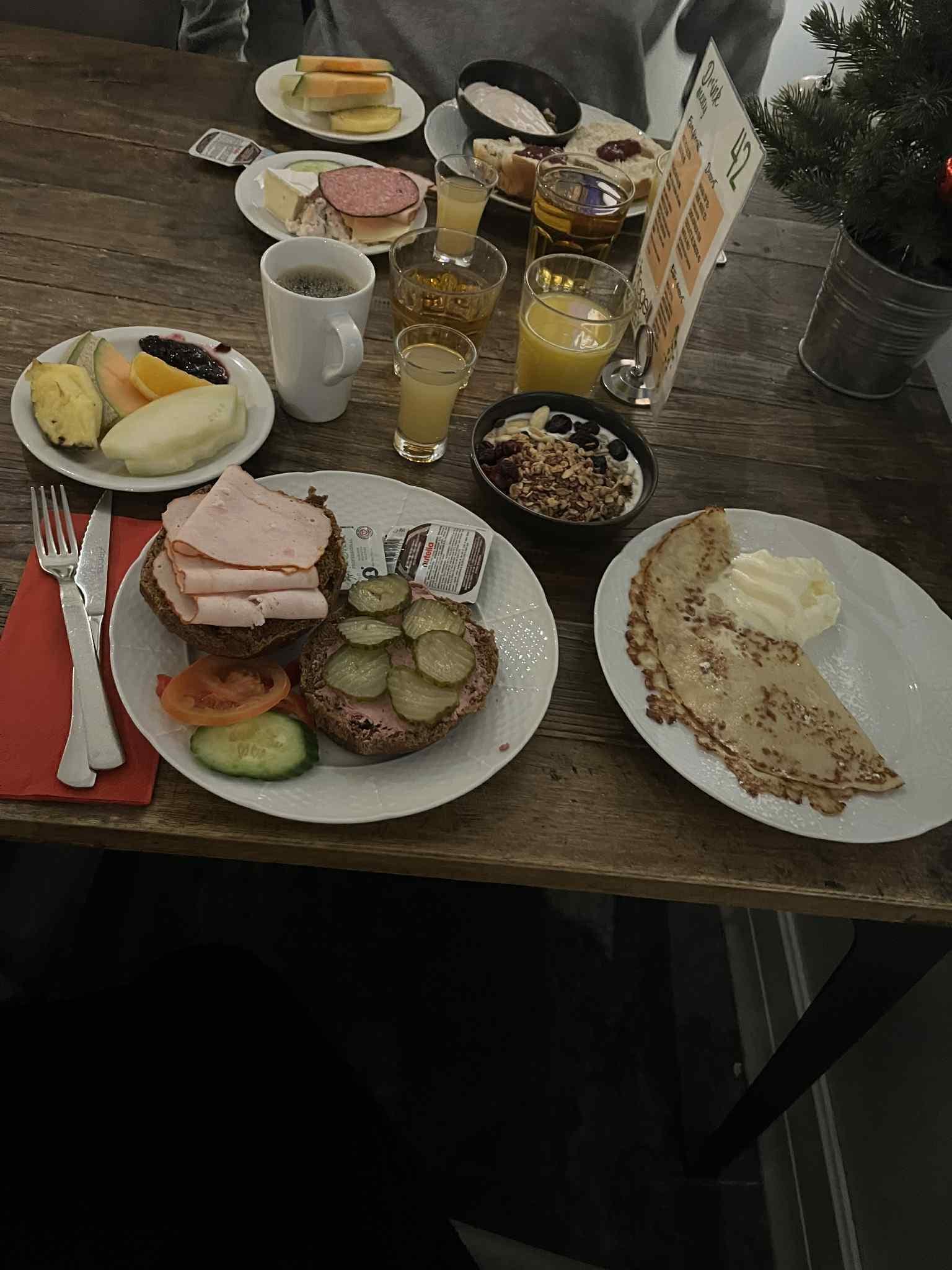 Riktigt fin frukost!