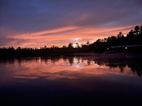 Sunset at cottage.