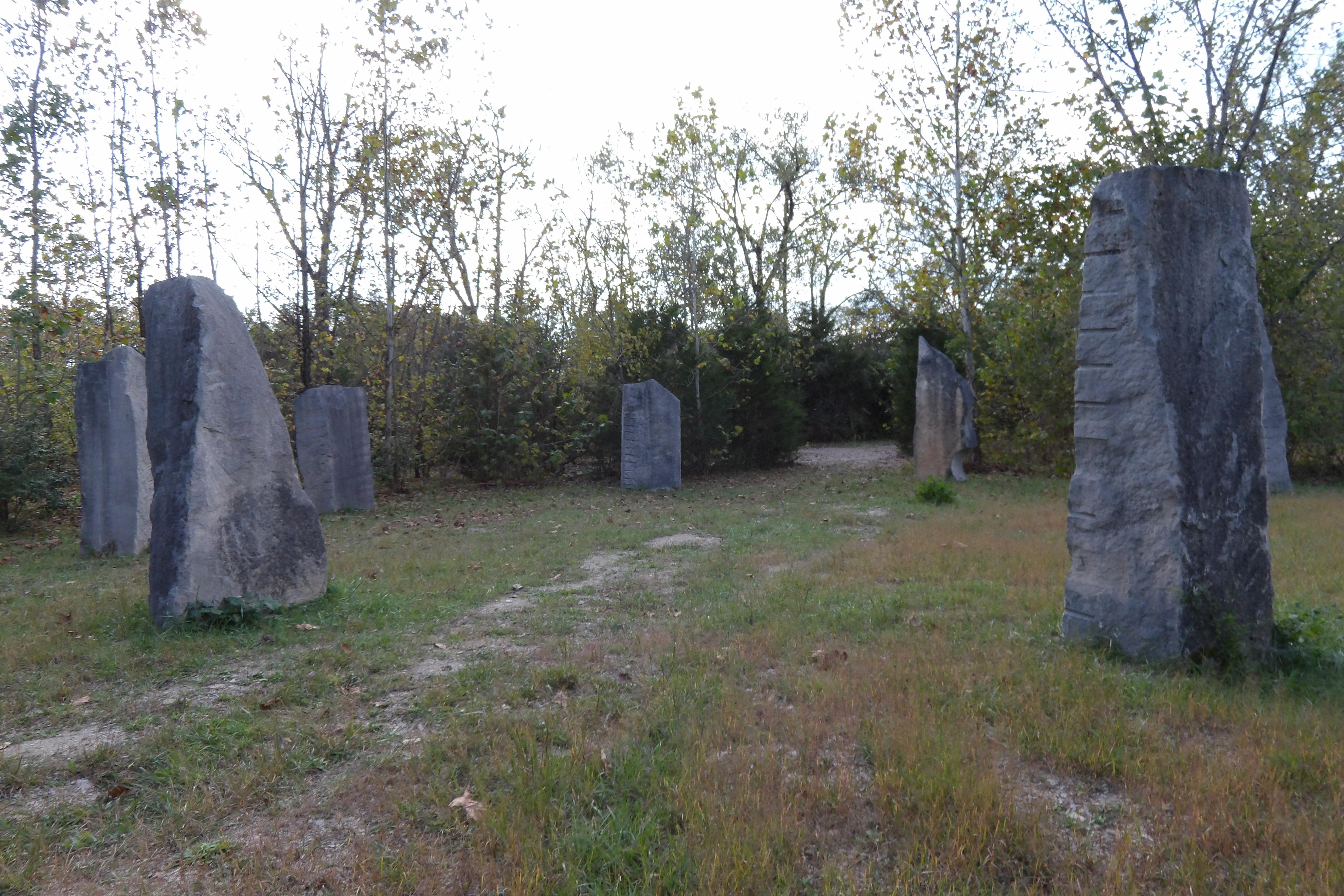 Stone Henge greats you near the property entrance 