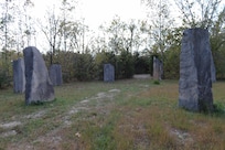 Stone Henge greats you near the property entrance