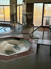 The hot tub was gross