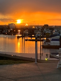 Sunrise view from our room.
