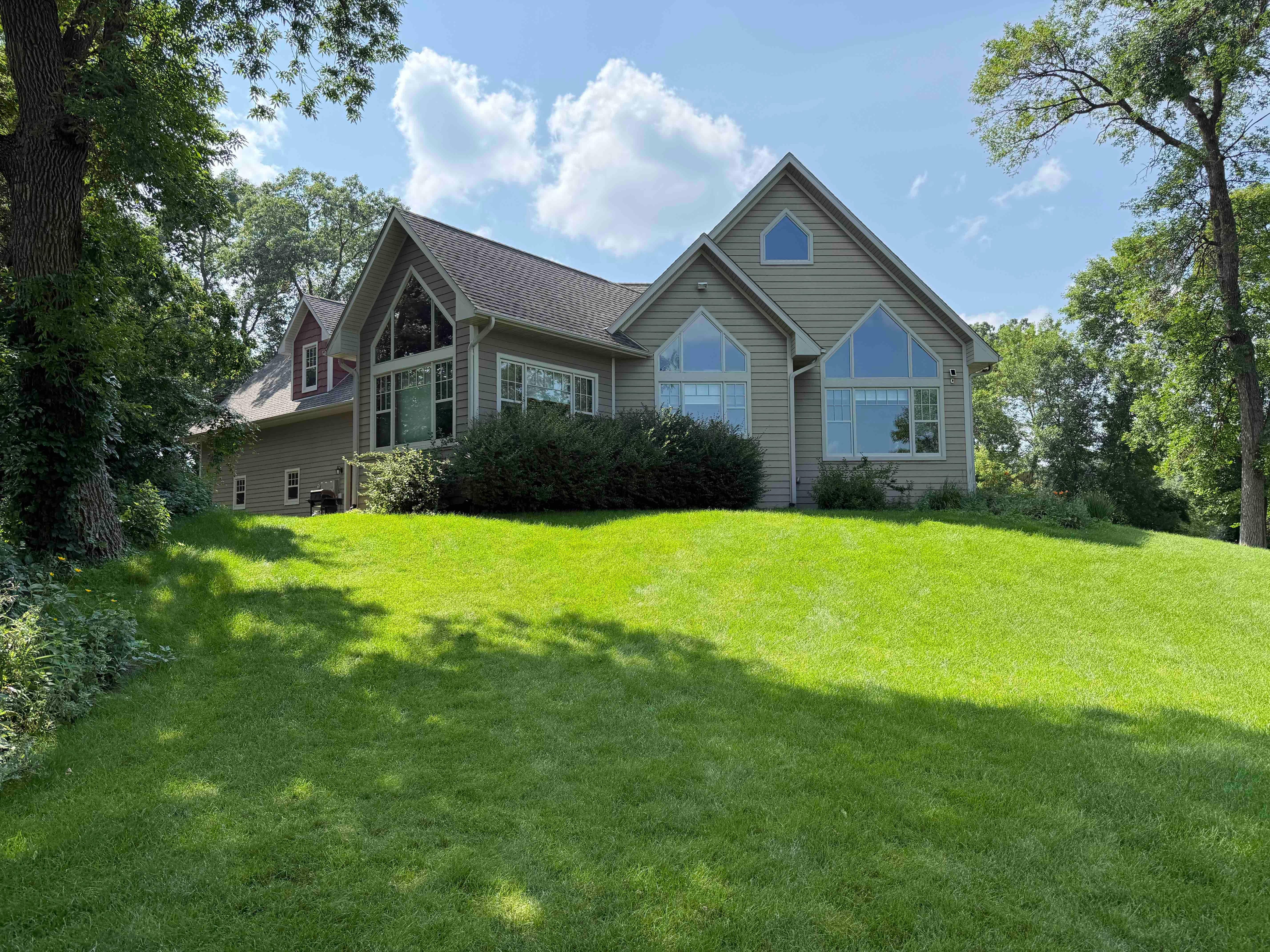 View of the house from the lake area