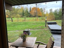 View looking out from the bedroom.