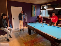 Friendly game of pool with 90 yr old Patriach.