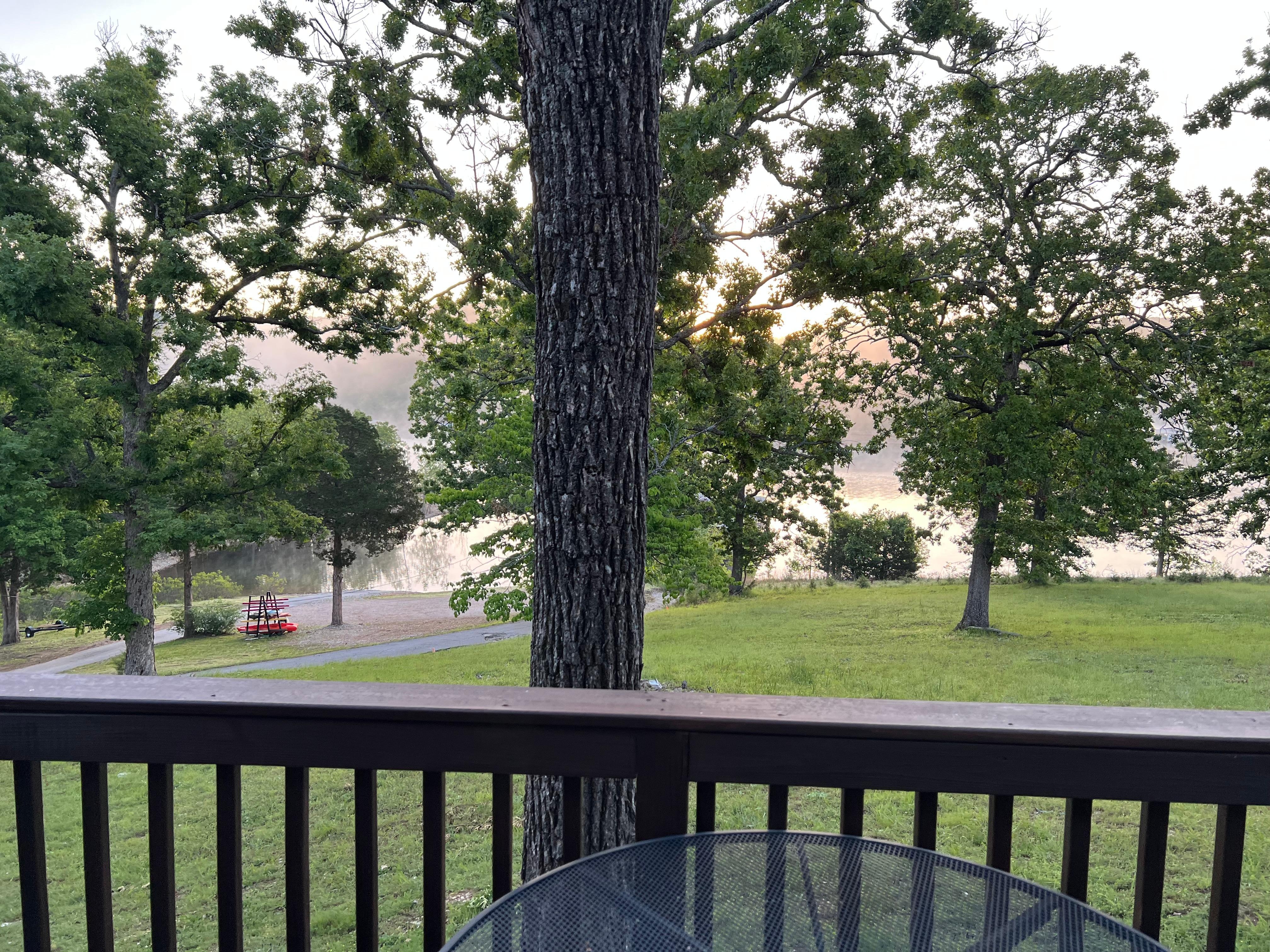 Center view from back door
