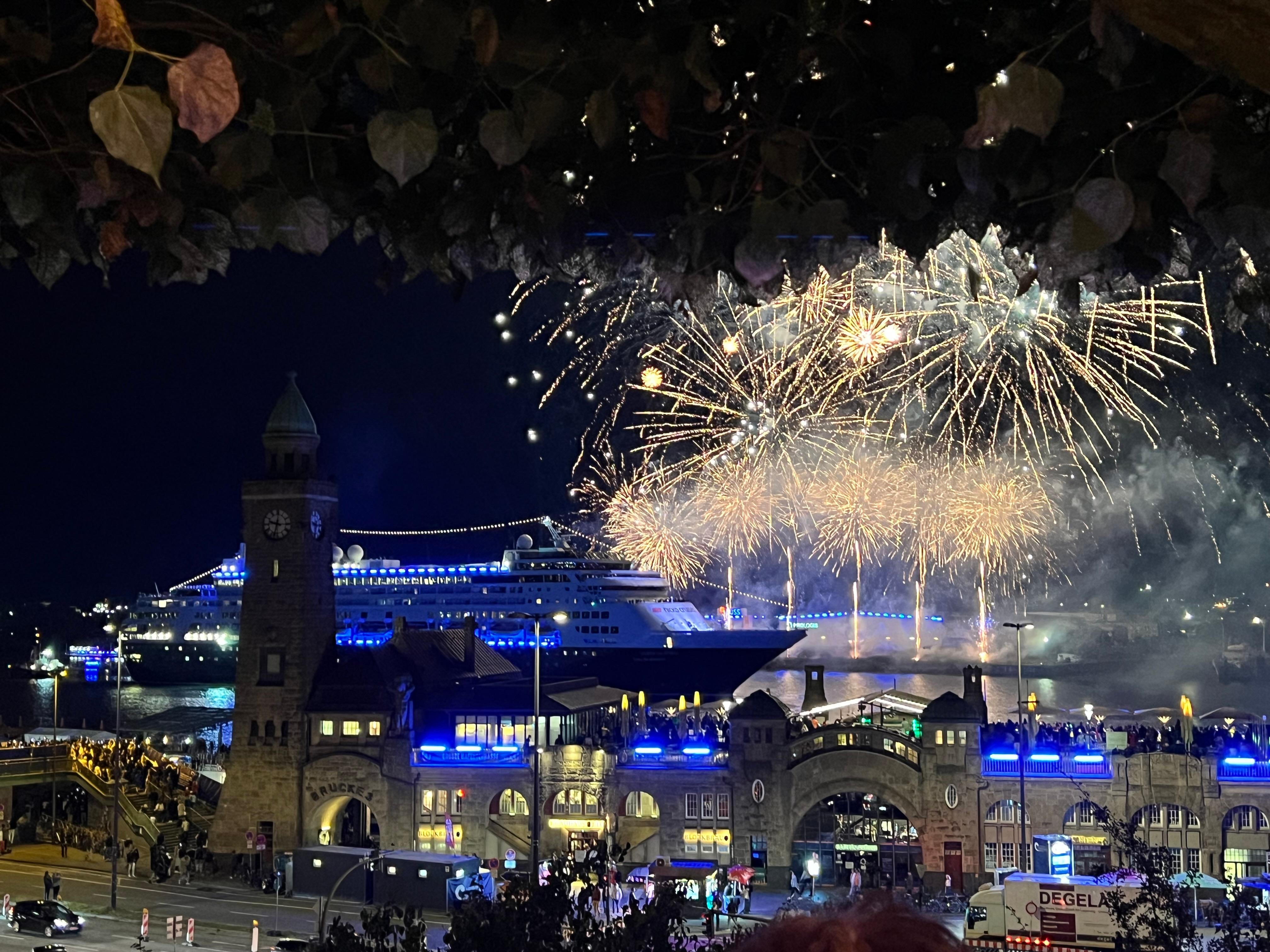 Taken from the restaurant deck looking over the port. 