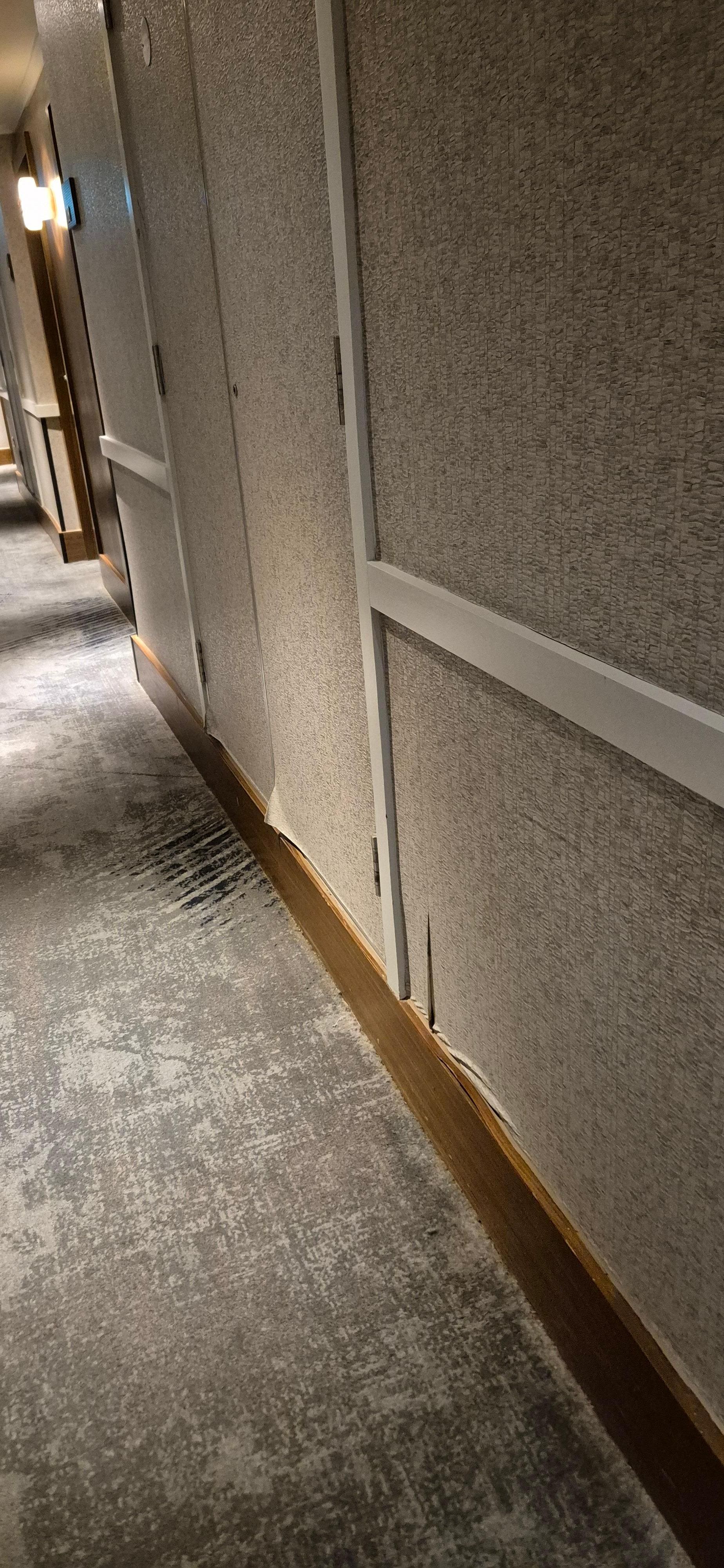 Quite sad wallpapers falling off.