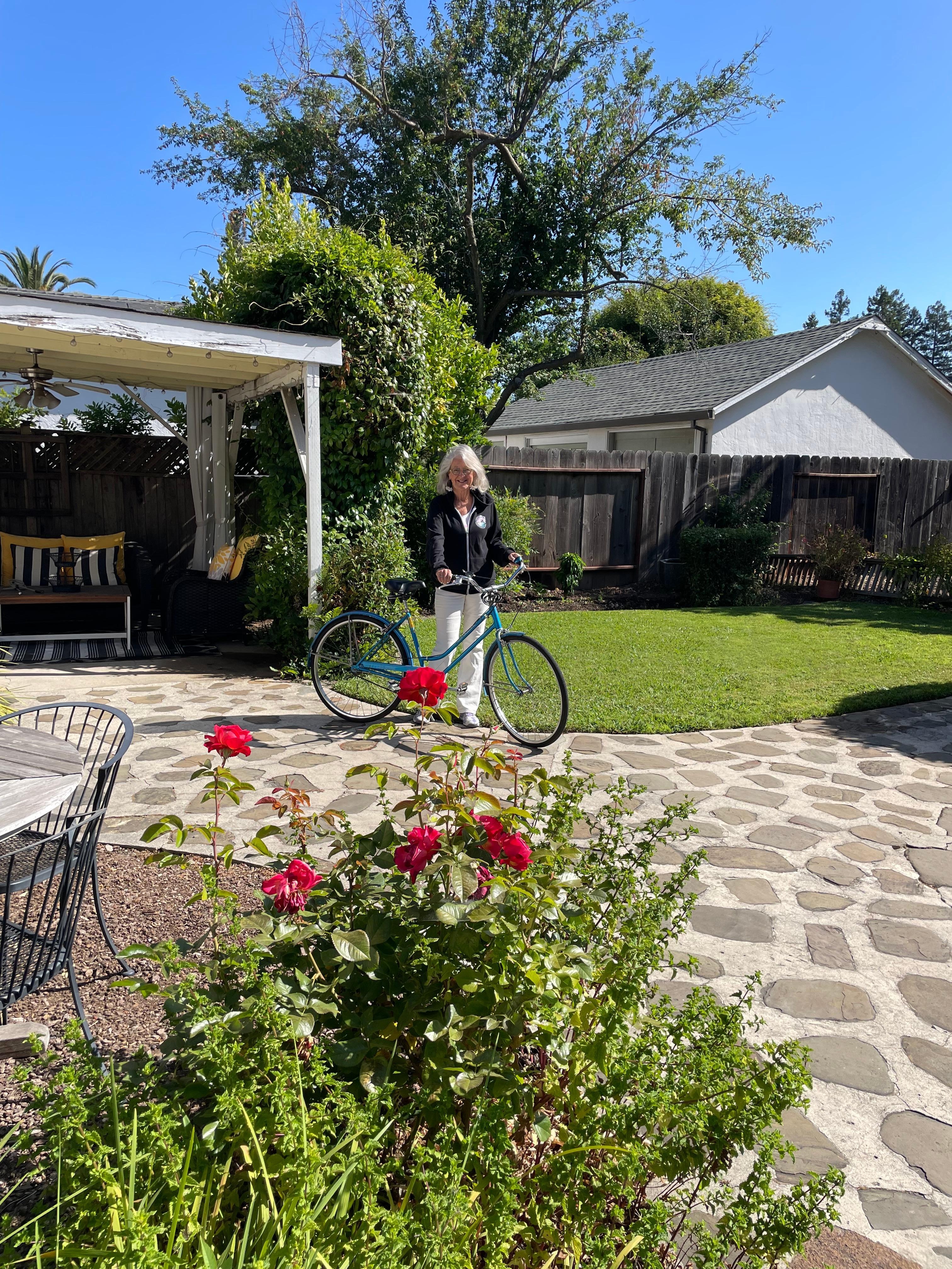 getting ready for a morning rode to the buttercream diner