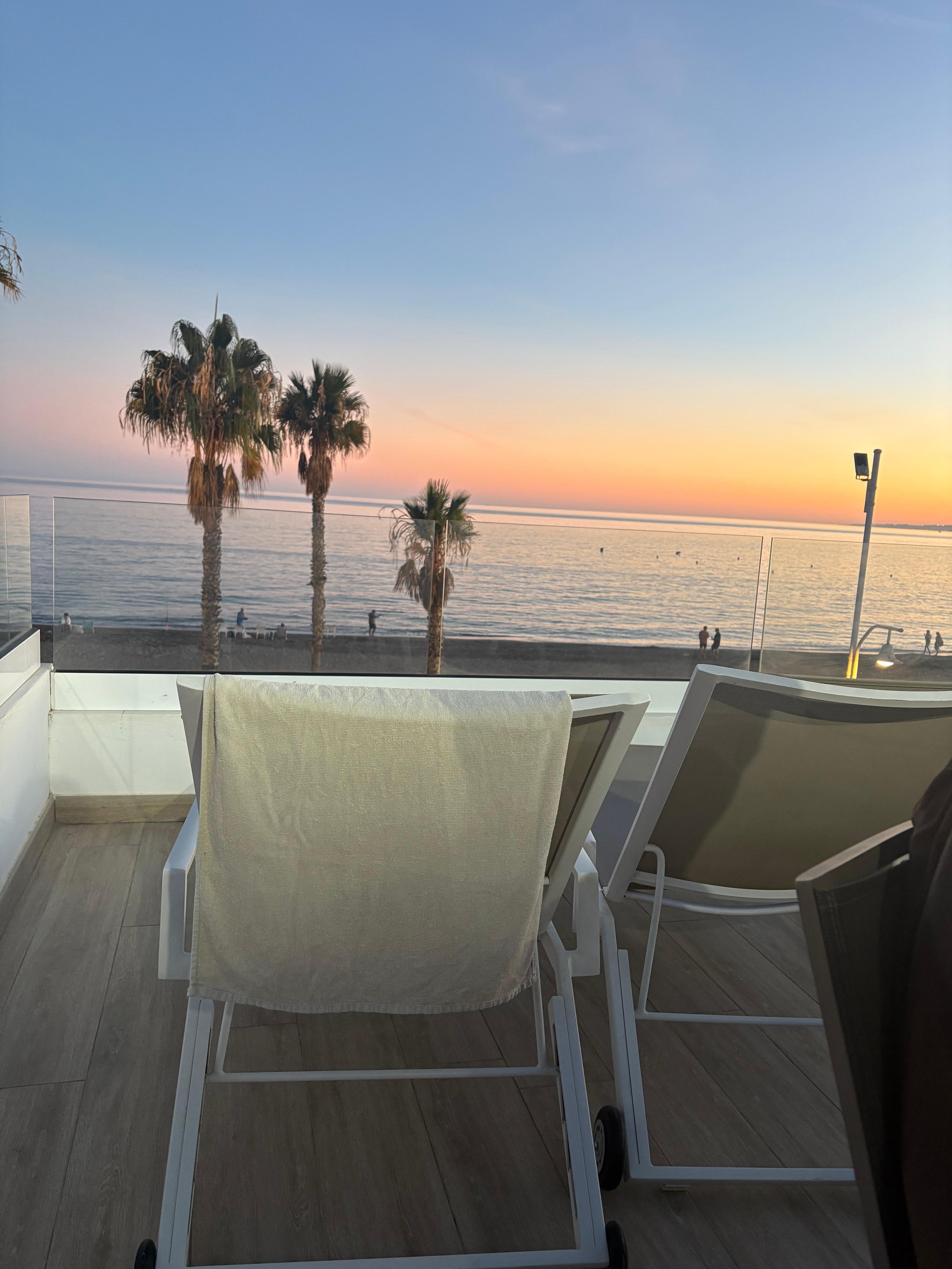 Sunset from the rooftop 