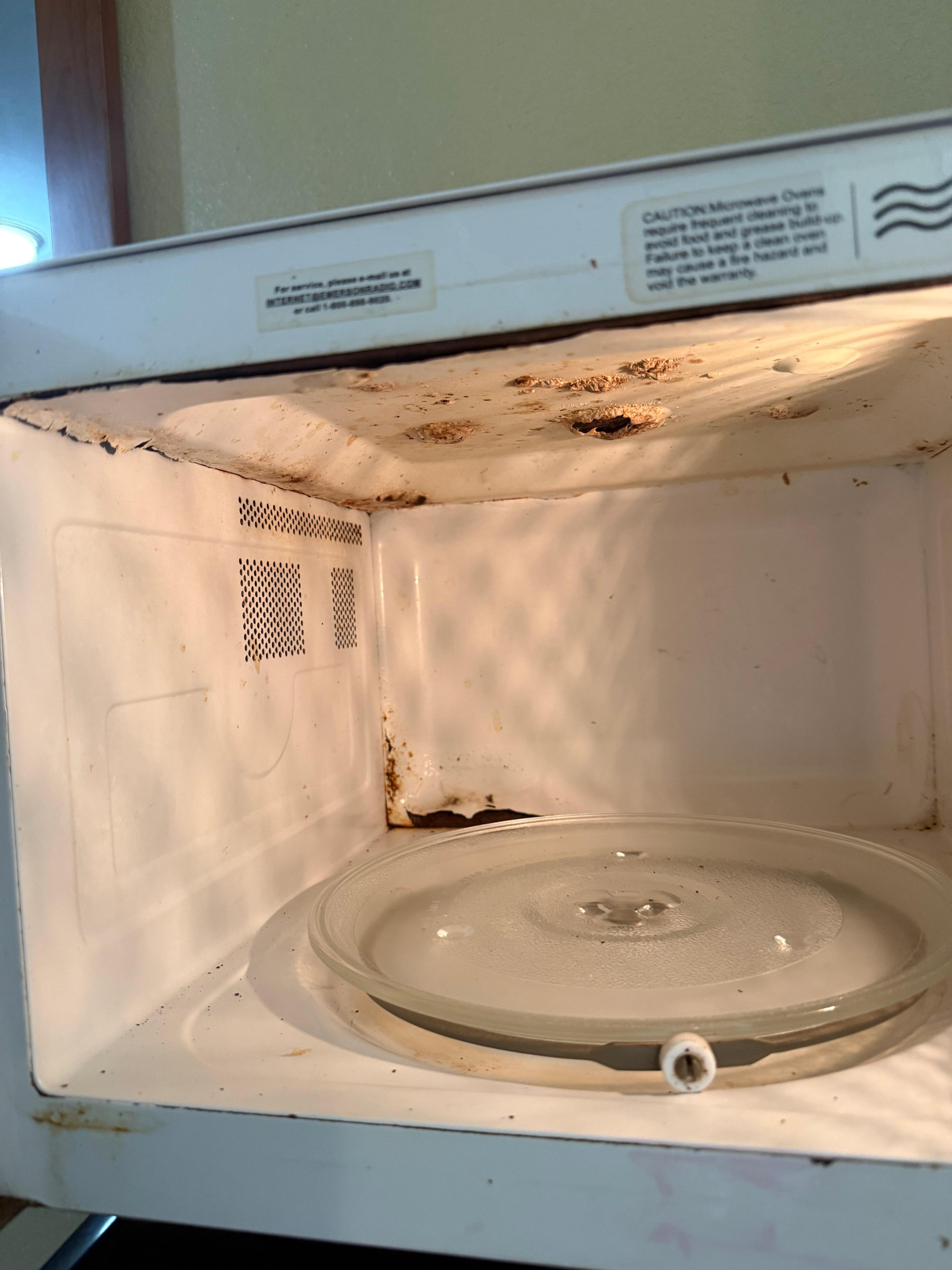 Rust in microwave 