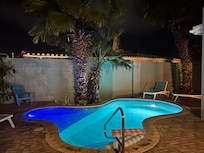 Pool at night