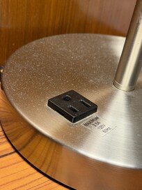 Dust was on almost every surface in the room. I tried to capture an example of it in this photo. The dust was pretty heavy on the base of this lamp, but it was difficult to capture how much dust there really was in reality.