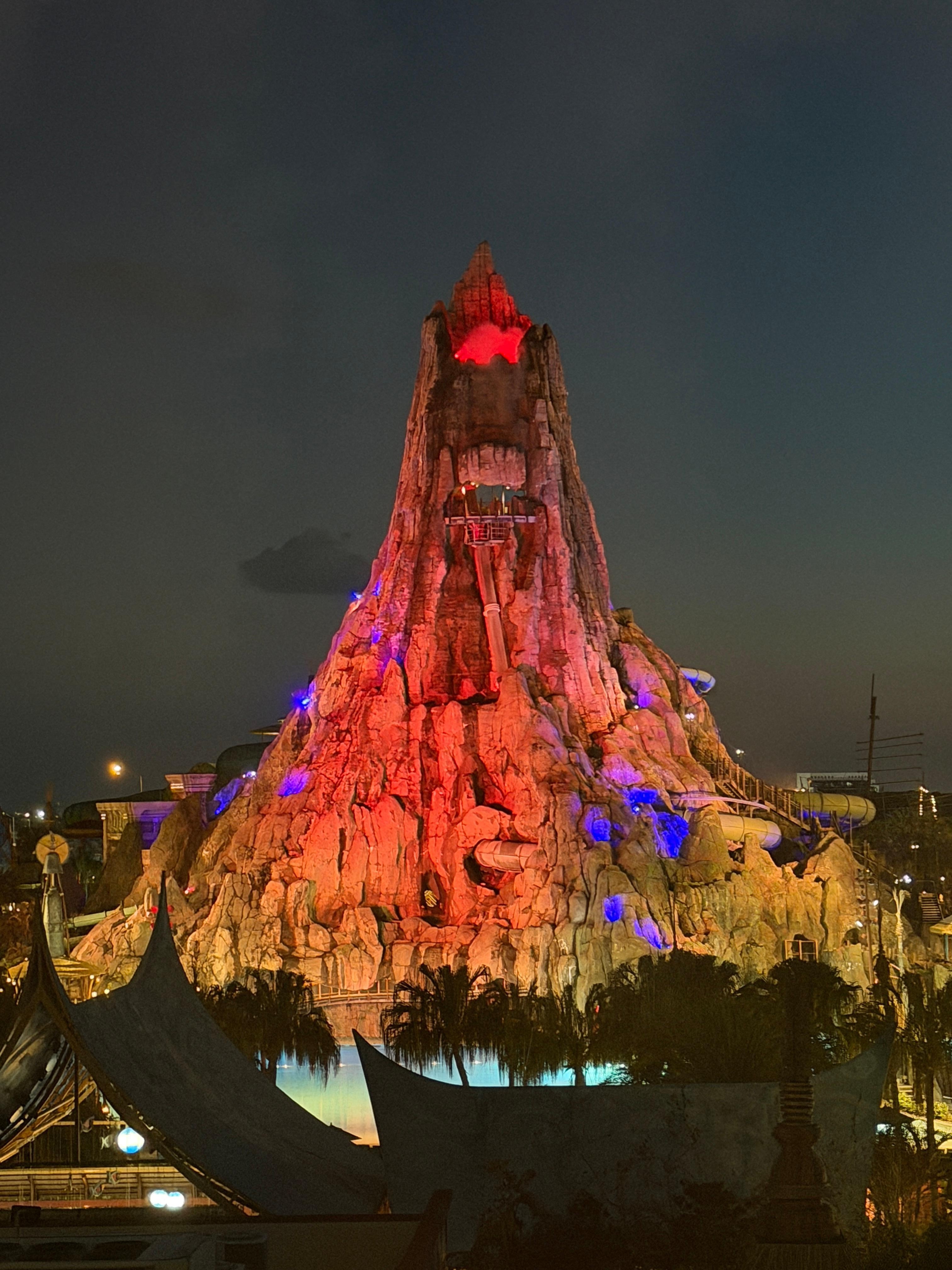 Volcano Bay from our hotel room. 