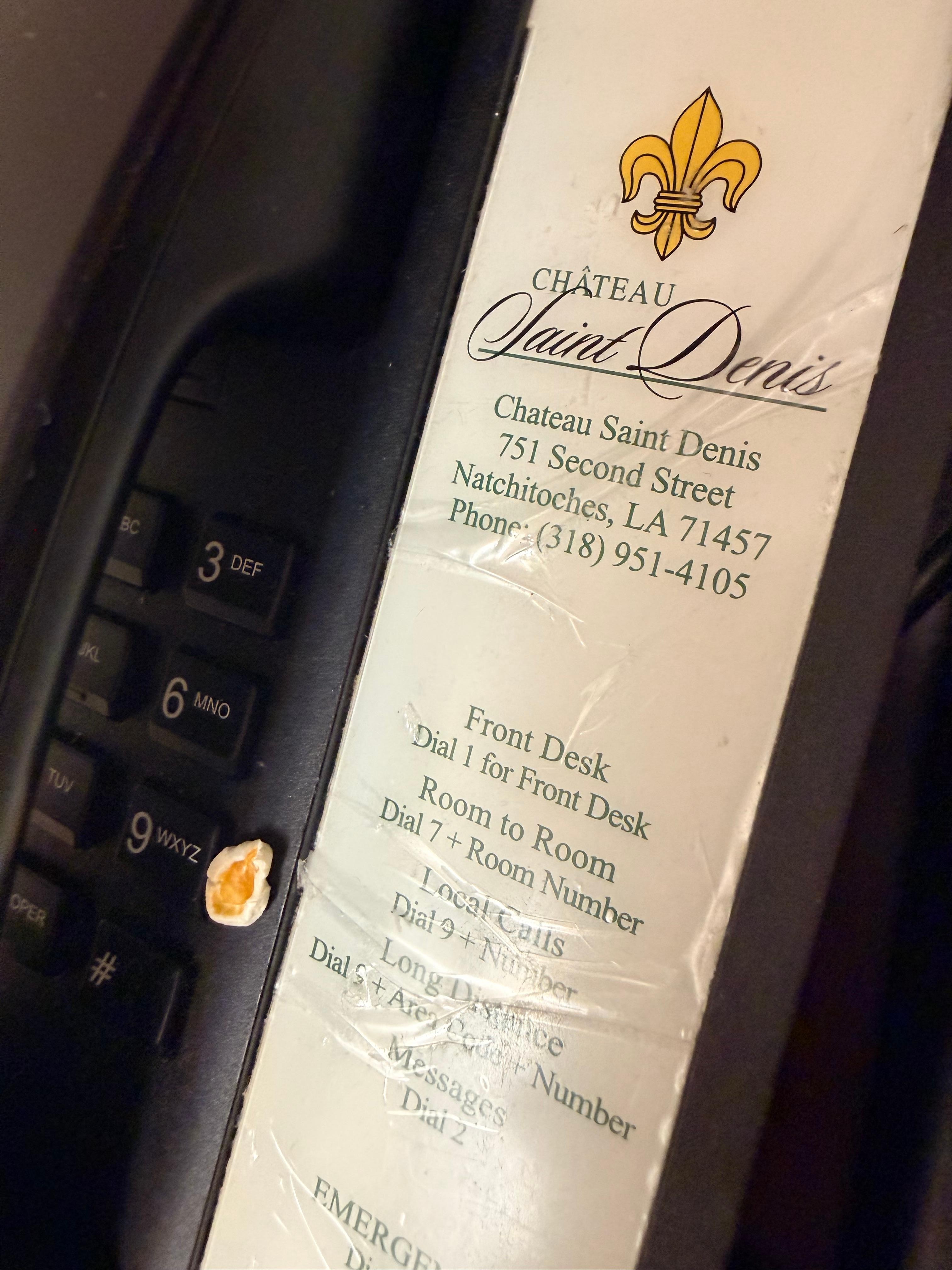 Leftover snacks from previous guests 