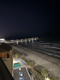 View from the balcony at night