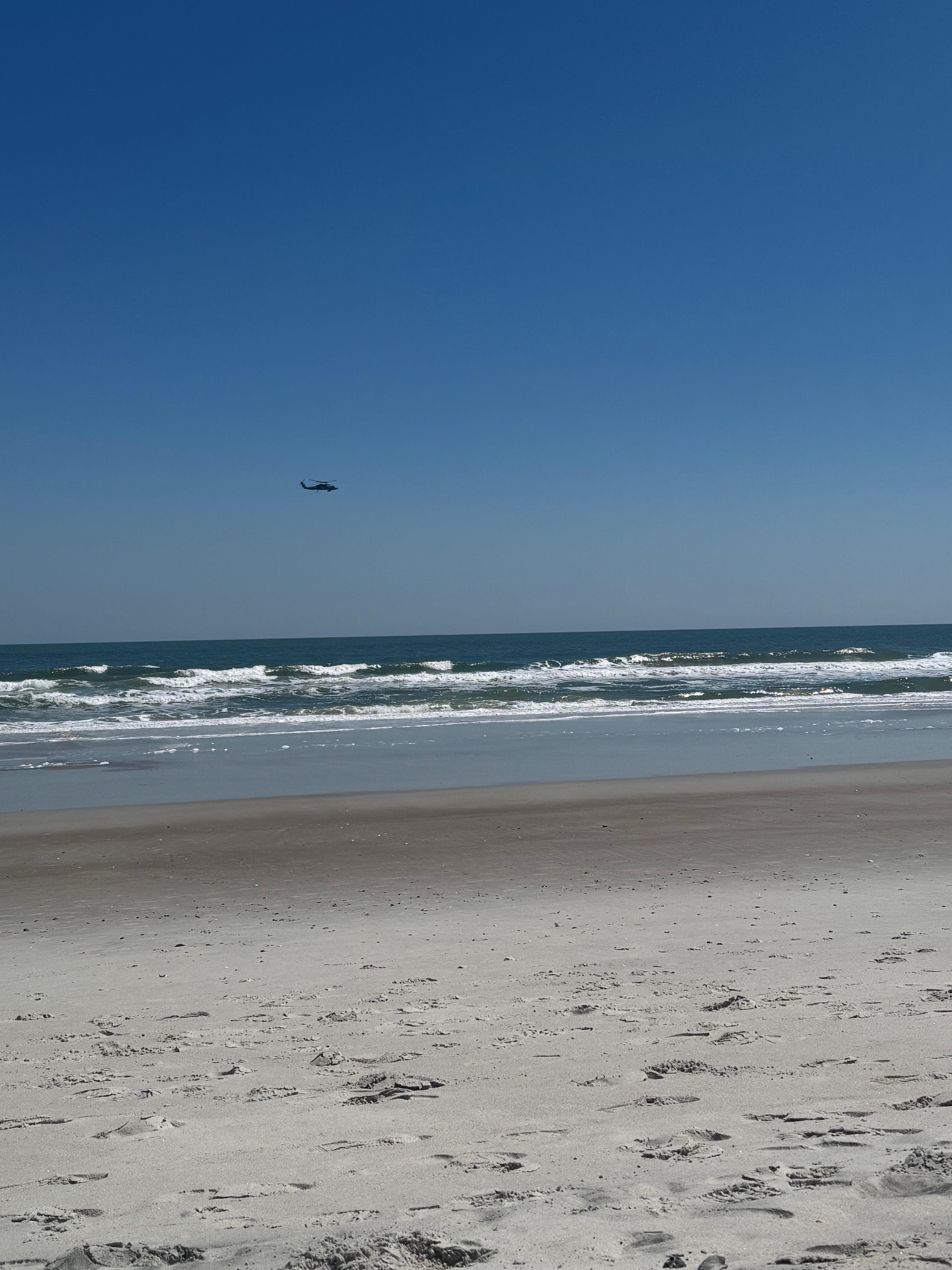 Sitting on the beach low tide 