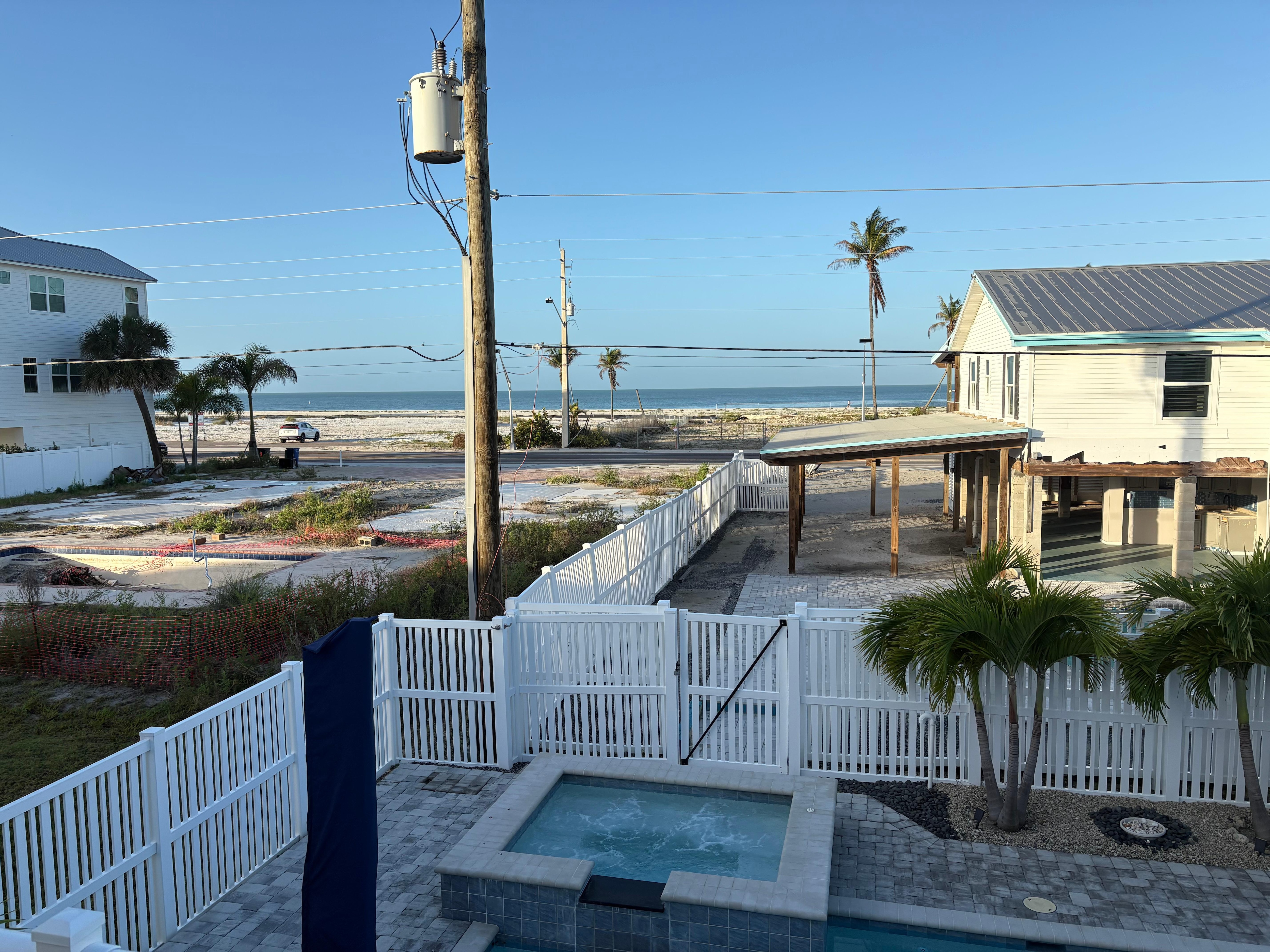 Beautiful view from the deck. 