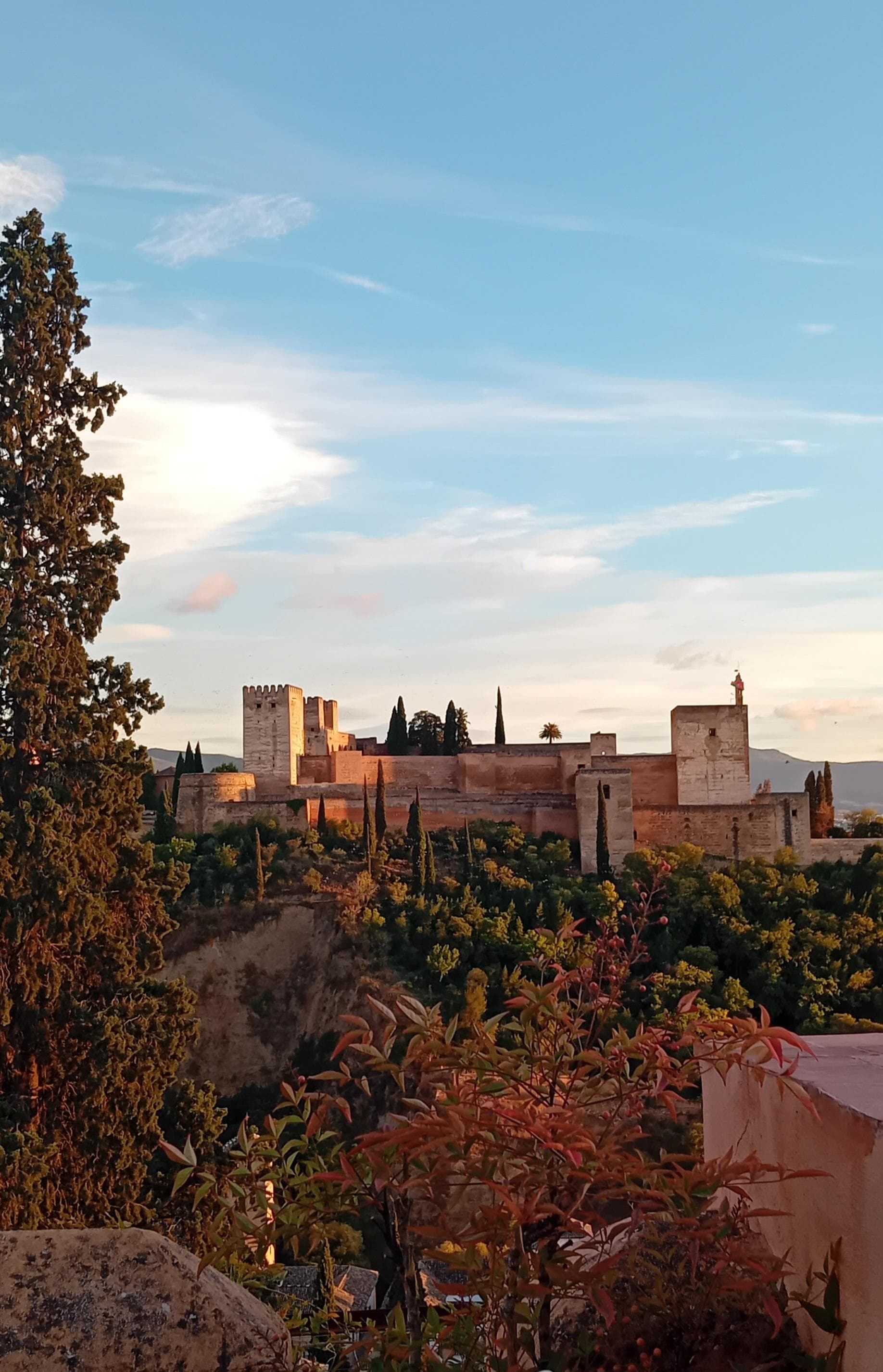 View of Alhambra from St Nicolas Plaza