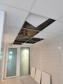 So sah es im Schwimmbad aus. Auch dort waren Arbeit ohne vorherige Ankündigung.