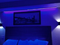 Nice pictures on the wall; decor is simple and extremely cozy.