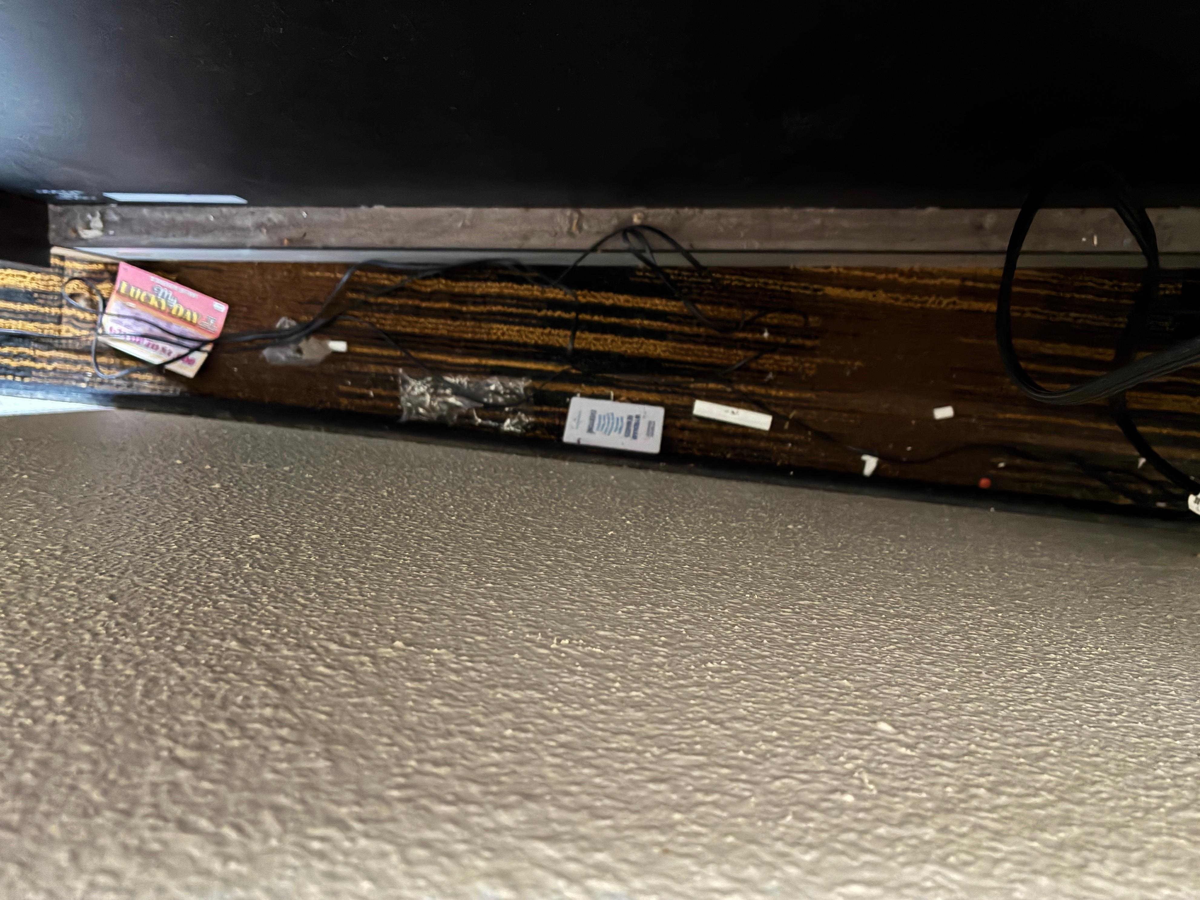 Floor behind desk in my room 