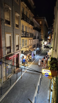Quaint street with groceries, bakeries and restaurants (Nonna was great)