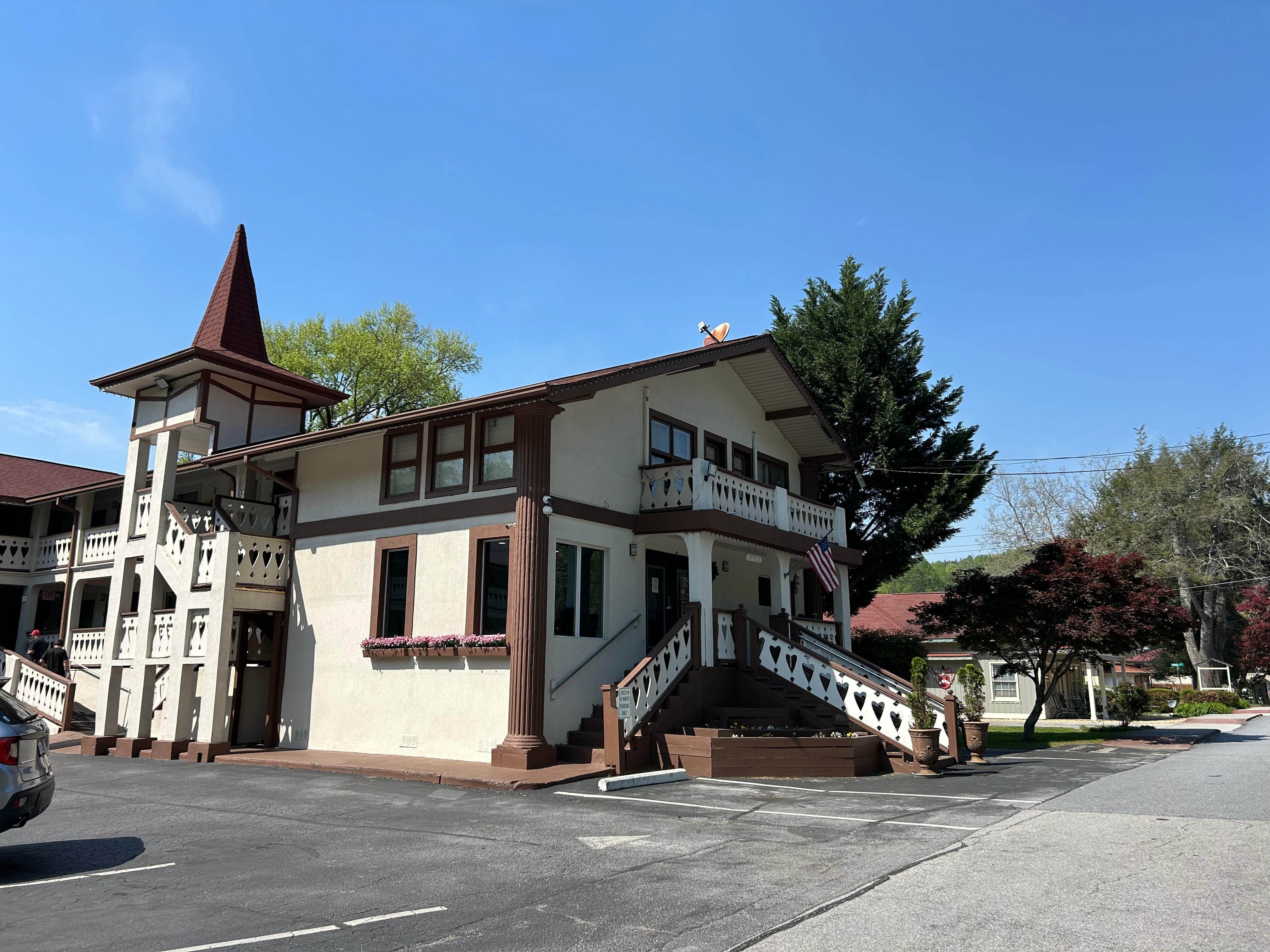 Front of hotel