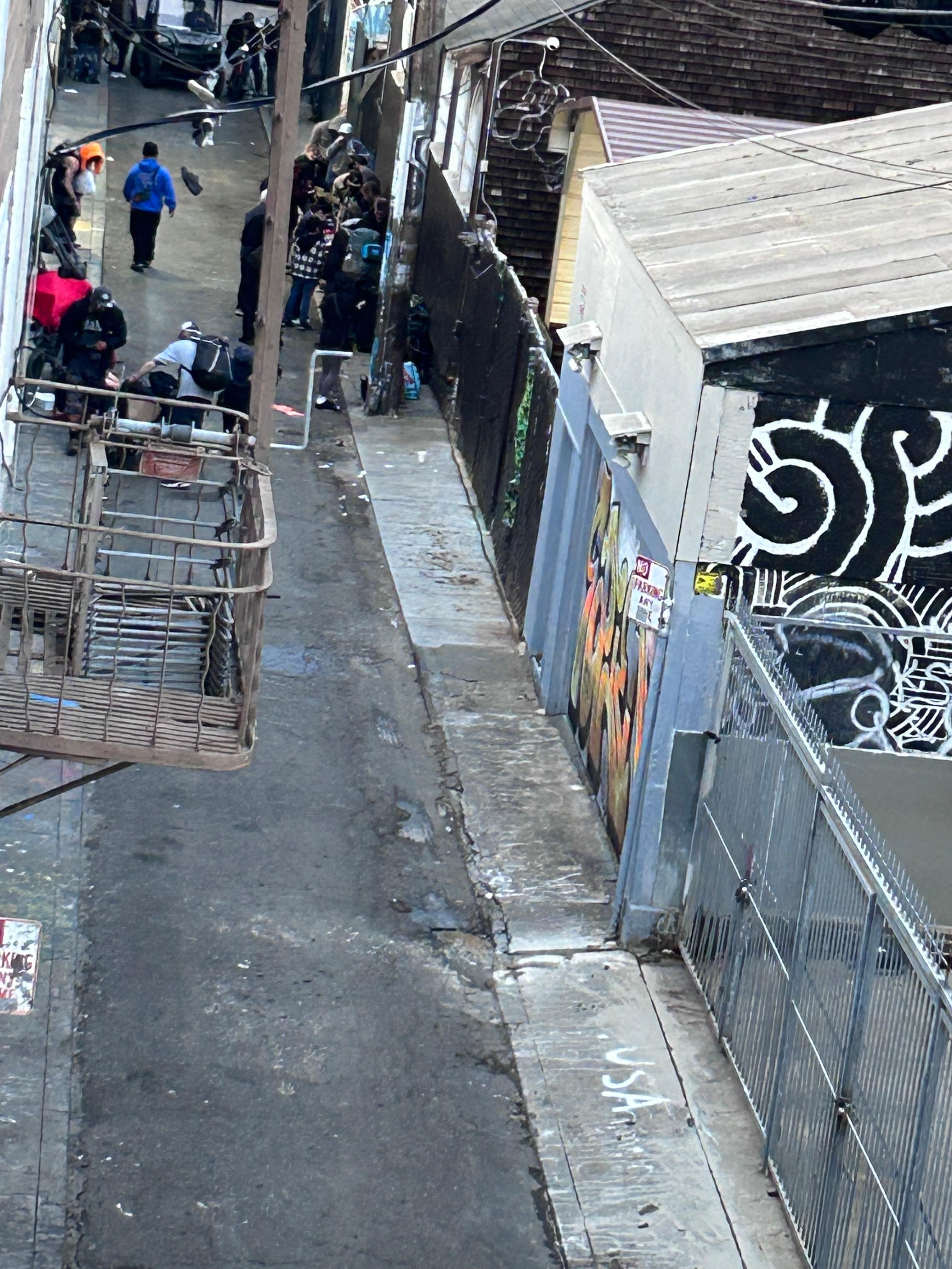 alley behind my room